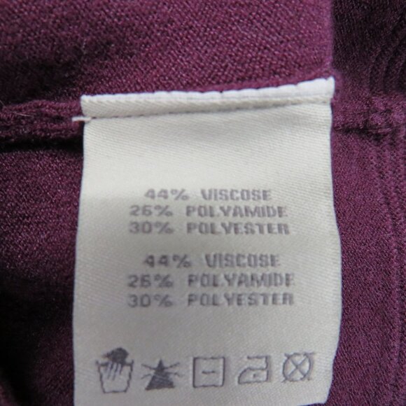 Charlie Paige Dress Womens Size Extra Large Purple  V-Neck Sweater Scallop Hem - Picture 7 of 12